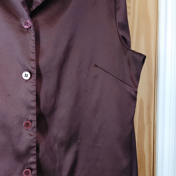 Purple Satin Blouse - Picture 3 of 3